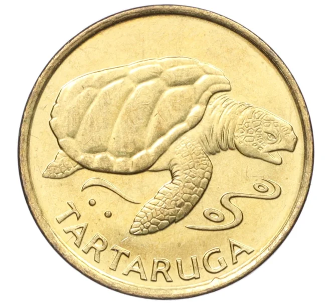 Монета 1 эскудо 1994 года Кабо-Верде «Черепаха» (Артикул K12-22033)
