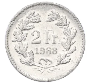 Игровая монета «2 франка 1968 года» Швейцария