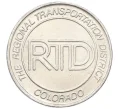Транспортный жетон «The Regional Transportation District (Денвер, Колорадо)» США (Артикул K12-22068)