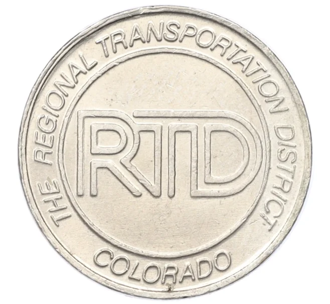 Транспортный жетон «The Regional Transportation District (Денвер, Колорадо)» США (Артикул K12-22068)