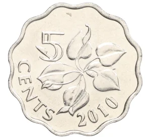 5 центов 2010 года Свазиленд