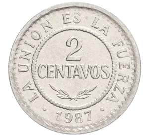 2 сентаво 1987 года Боливия
