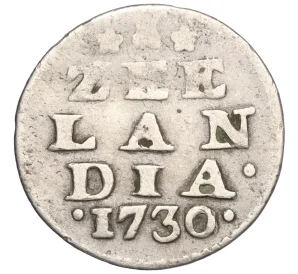 2 стювера 1730 года Голландская республика — провинция Зеландия