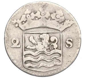 2 стювера 1730 года Голландская республика — провинция Зеландия