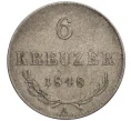 Монета 6 крейцеров 1848 года Австрия (Артикул K27-86007)