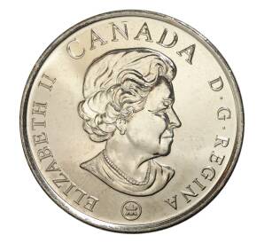 25 центов 2008 года Канада «90 лет окончания Первой мировой войны» (цветная) — Фото №2