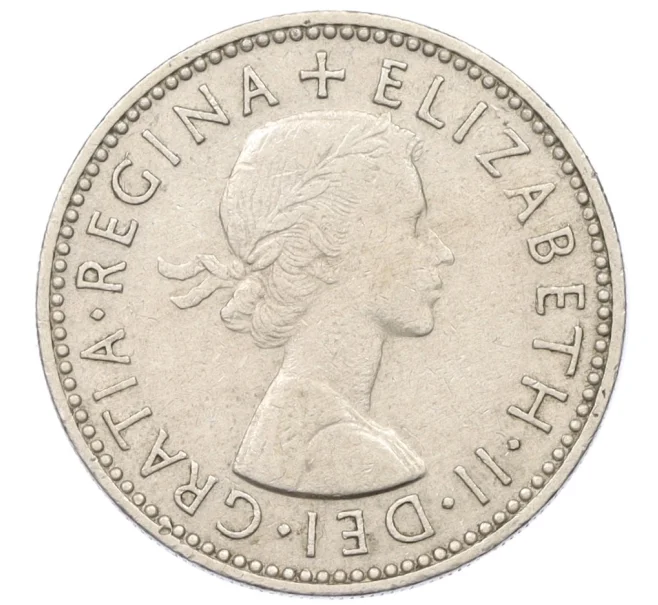 Монета 1 шиллинг 1955 года Великобритания — Шотландский тип (1 лев на щите) (Артикул K12-22343)