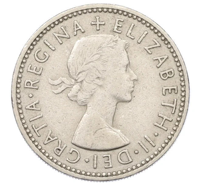 Монета 1 шиллинг 1955 года Великобритания — Шотландский тип (1 лев на щите) (Артикул K12-22344)