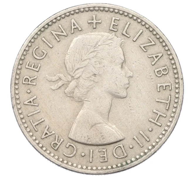 Монета 1 шиллинг 1955 года Великобритания — Шотландский тип (1 лев на щите) (Артикул K12-22346)