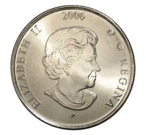 25 центов 2006 года Канада «Розовая ленточка — Борьба с раком молочной железы» (цветная) — Фото №2