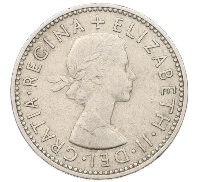 Монета 1 шиллинг 1956 года Великобритания — Шотландский тип (1 лев на щите) (Артикул K12-22352)
