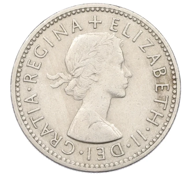 Монета 1 шиллинг 1956 года Великобритания — Шотландский тип (1 лев на щите) (Артикул K12-22353)