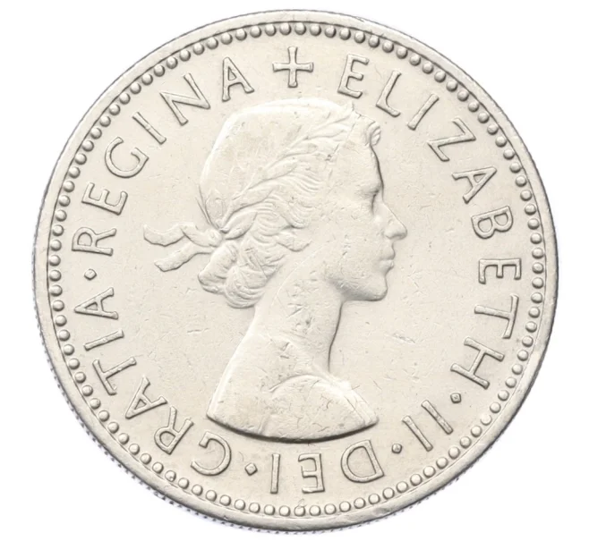 Монета 1 шиллинг 1956 года Великобритания — Английский тип (3 льва на щите) (Артикул K12-22355)