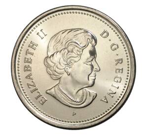 25 центов 2004 года Канада «День памяти — 90 лет с начала Первой мировой войны» (цветная) — Фото №2