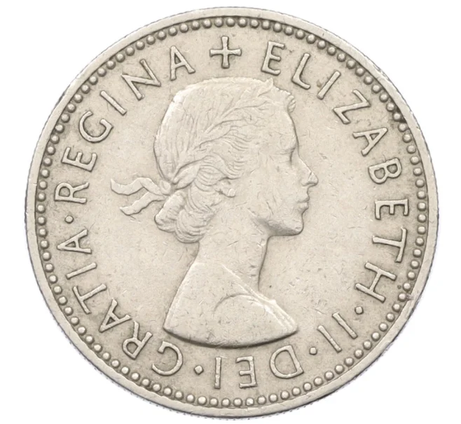 Монета 1 шиллинг 1957 года Великобритания — Английский тип (3 льва на щите) (Артикул K12-22364)