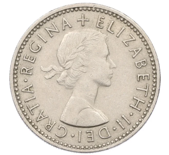 Монета 1 шиллинг 1960 года Великобритания — Шотландский тип (1 лев на щите) (Артикул K12-22376)