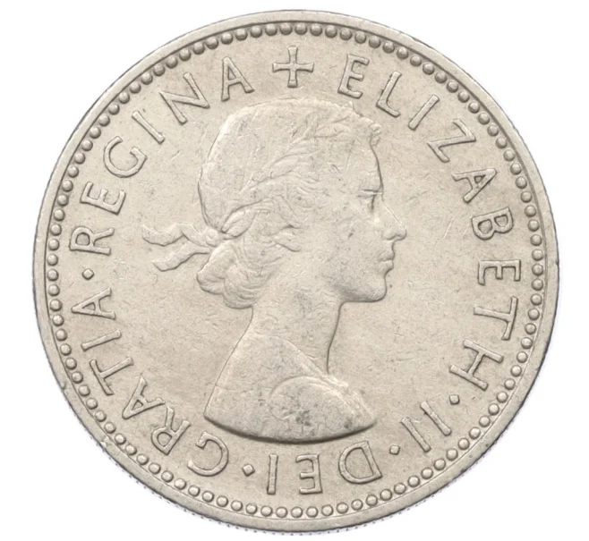 Монета 1 шиллинг 1963 года Великобритания — Шотландский тип (1 лев на щите) (Артикул K12-22389)