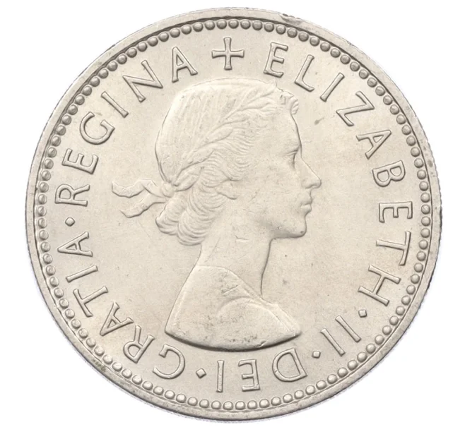 Монета 1 шиллинг 1963 года Великобритания — Английский тип (3 льва на щите) (Артикул K12-22395)