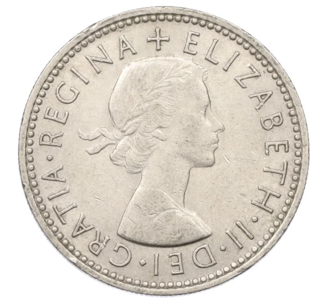 Монета 1 шиллинг 1966 года Великобритания — Английский тип (3 льва на щите) (Артикул K12-22399)