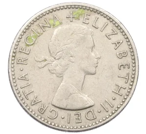 1 шиллинг 1966 года Великобритания — Шотландский тип (1 лев на щите)