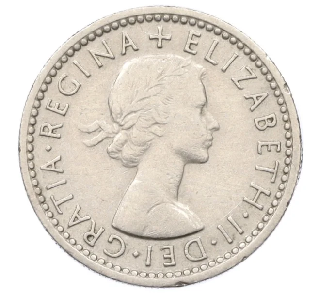 Монета 6 пенсов 1954 года Великобритания (Артикул K12-22420)