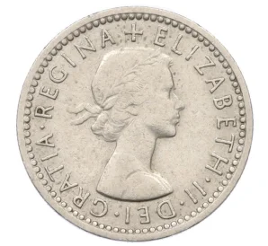 6 пенсов 1955 года Великобритания