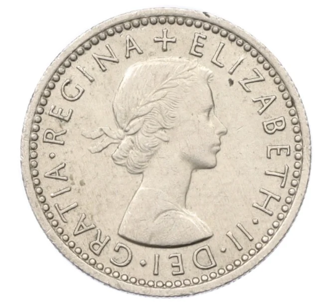 Монета 6 пенсов 1957 года Великобритания (Артикул K12-22430)