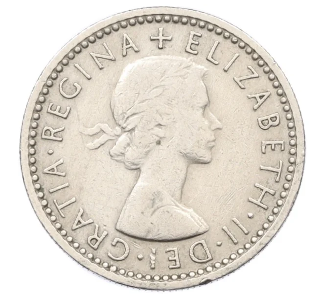 Монета 6 пенсов 1957 года Великобритания (Артикул K12-22431)