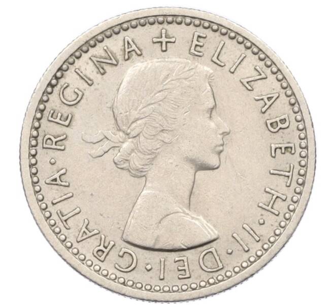 Монета 6 пенсов 1957 года Великобритания (Артикул K12-22432)