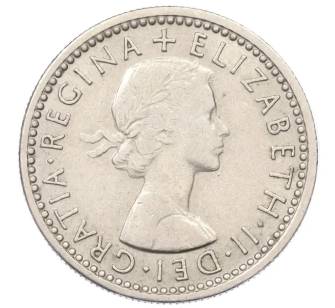 Монета 6 пенсов 1960 года Великобритания (Артикул K12-22443)