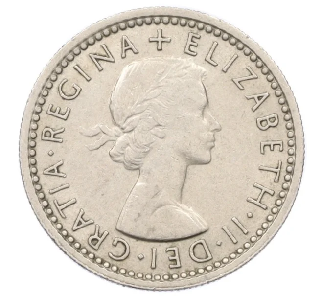 Монета 6 пенсов 1960 года Великобритания (Артикул K12-22444)