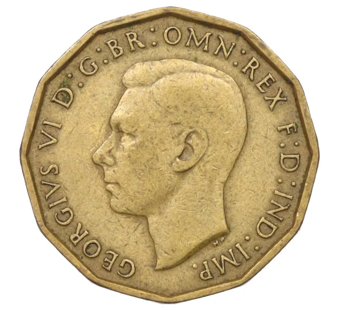 Монета 3 пенса 1941 года Великобритания (Артикул K12-22464)