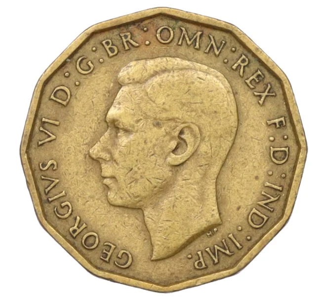 Монета 3 пенса 1942 года Великобритания (Артикул K12-22468)