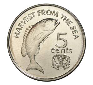 5 центов 1995 года Фиджи «50 лет ФАО» — Фото №1