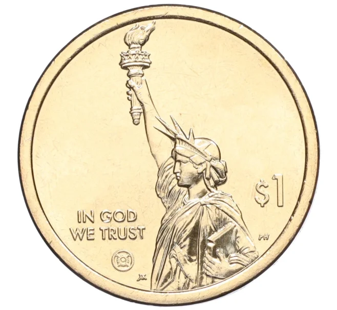 Монета 1 доллар 2024 года D США «Американские инновации — Джордж Вашингтон Карвер» (Артикул M2-75090)