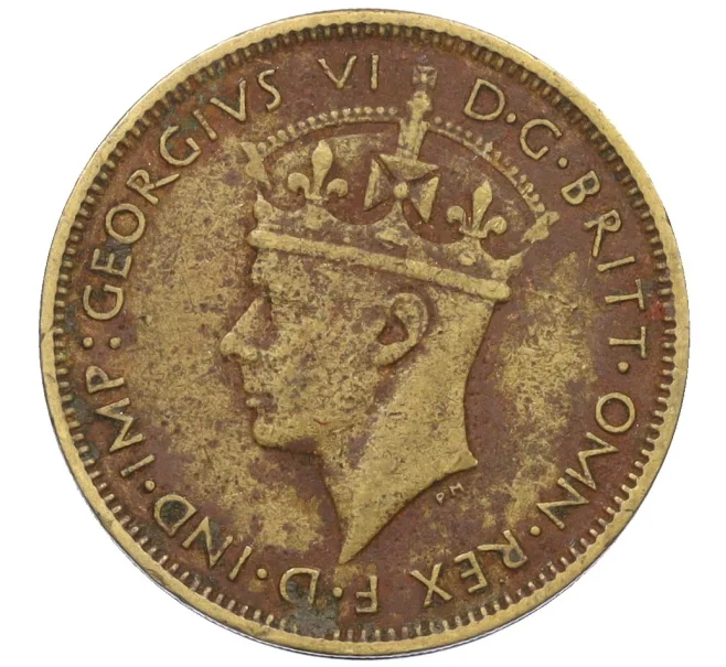 Монета 1 шиллинг 1939 года Британская Западная Африка (Артикул K12-22638)
