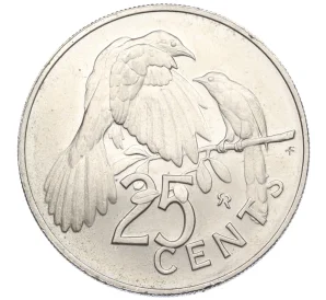 25 центов 1975 года Британские Виргинские острова