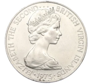 25 центов 1975 года Британские Виргинские острова