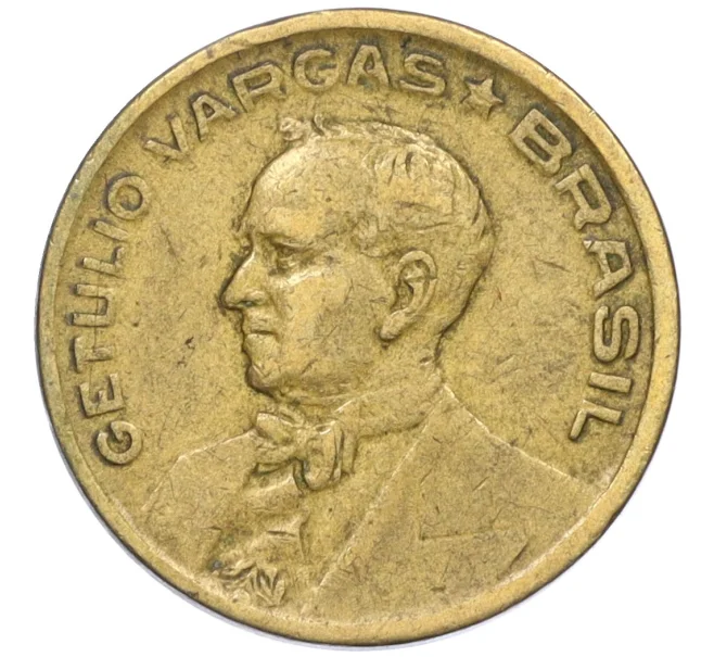 Монета 10 сентаво 1945 года Бразилия (Артикул K12-22665)