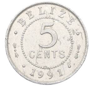5 центов 1991 года Белиз