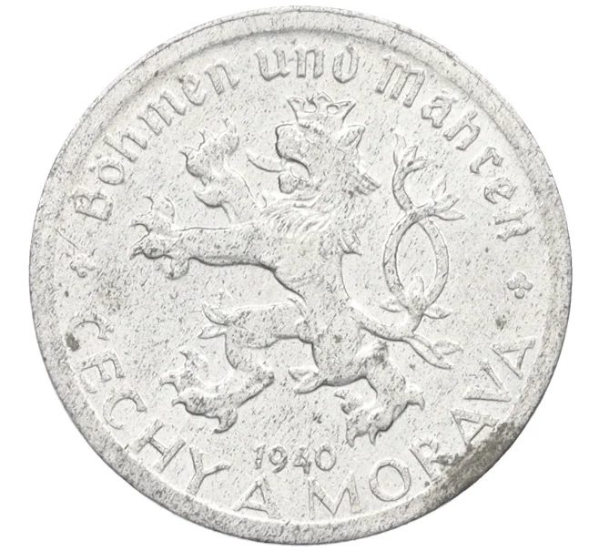 Монета 10 геллеров 1940 года Богемия и Моравия (Артикул K12-22688)