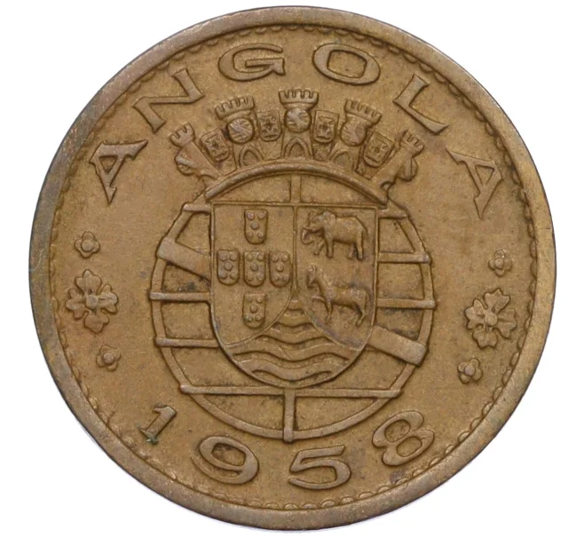 Монета 50 сентаво 1958 года Португальская Ангола (Артикул K12-22715)