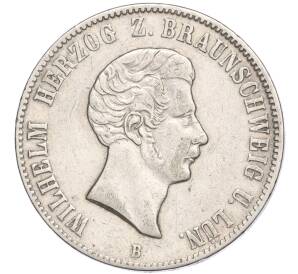 1 талер 1854 года Брауншвейг-Вольфенбюттель — Фото №1