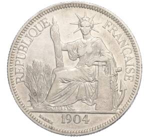 1 пиастр 1904 года Французский Индокитай — Фото №1