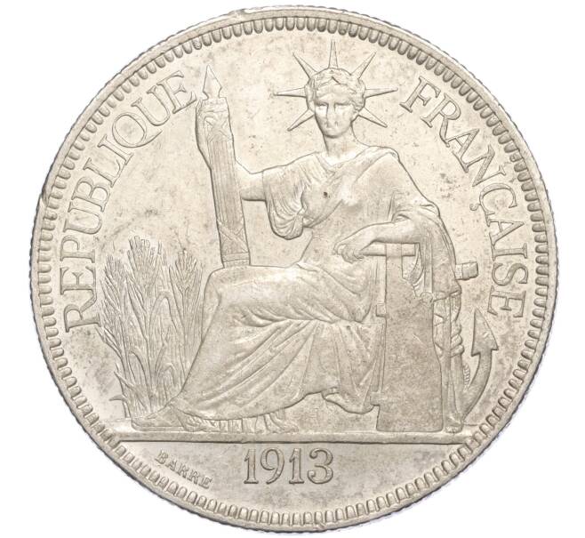 Монета 1 пиастр 1913 года Французский Индокитай (Артикул: M2-75102) — Фото №1
