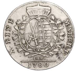 1 талер 1780 года Саксония — Фото №2