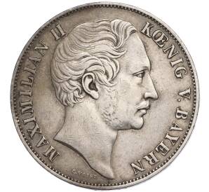 2 гульдена 1855 года Бавария «Восстановление колонны Мадонны в Мюнхене» — Фото №2