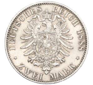 2 марки 1888 года А Германия (Пруссия — Фридрих III) — Фото №2