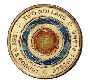 2 доллара 2018 года Австралия «Вечный огонь» — Фото №1