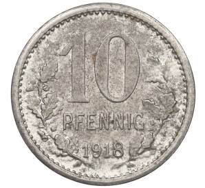 10 пфеннигов 1918 года Германия — город Изерлон (Нотгельд) — Фото №2